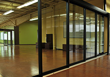 Glass Doors in studio 